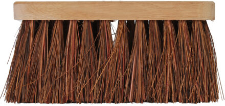 Talen Tools bezemkop - bruin - FSC hout/natuurvezel - 28 cm - buitenbezem