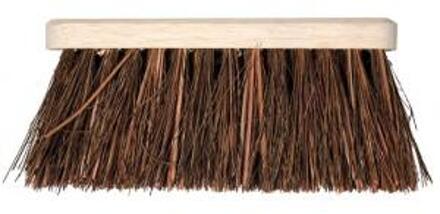 Talen Tools Bezemkop buiten bruin FSC hout/natuurvezel 37 cm - Bezem