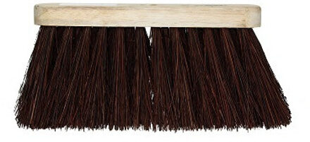 Talen Tools Bezemkop buiten bruin hout/natuurvezel 28 cm