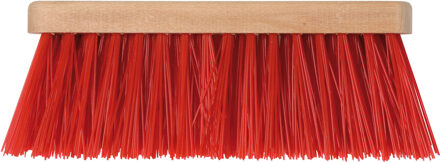 Talen Tools Bezemkop buiten - rood - FSC hout/nylon - 28 cm