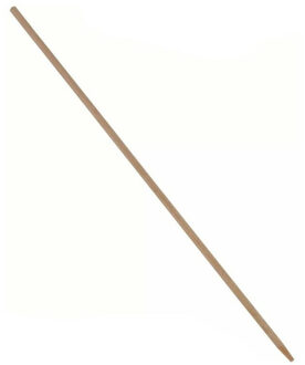 Talen Tools bezemsteel - hout - 140 cm - D2,8 cm - met klemuiteinde