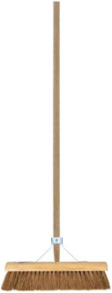 Talen Tools Binnenbezem FSC hout - kokos - 60 cm breed - 140 cm incl bezemsteel