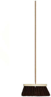 Talen Tools Buitenbezem - FSC hout - natuurvezel - 28 cm - 25 mm bezemsteel - 130 cm