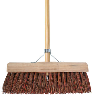 Talen Tools Buitenbezem - FSC hout - nylon - 45 cm - 30 mm bezemsteel - 140 cm