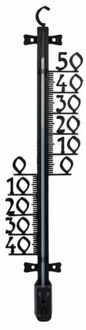 Talen Tools Buitenthermometer - kunststof - 47 cm - zwart - Buitenthermometers