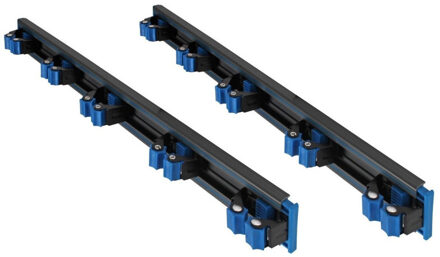 Talen Tools Gereedschapshouder - 2x - 5 klemmen per rail - 58 x 10 x 5 cm