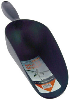 Talen Tools Multischep - kunststof - zwart - dierenvoer schep - schepje - 32 cm