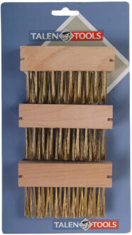 Talen Tools Onkruidborstels voor voegen - 3x - 27 x 14 cm - onkruidkrabbers