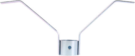 Talen Tools Stokhouder - metaal - 2,8 x 18,5 x 8 cm - voor bezemstelen van 25 mm breed