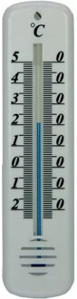 Talen Tools Thermometer buiten - wit - kunststof - 14 cm
