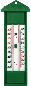 Talen Tools Thermometer min/max - groen - kunststof - 31 cm - Buitenthermometers