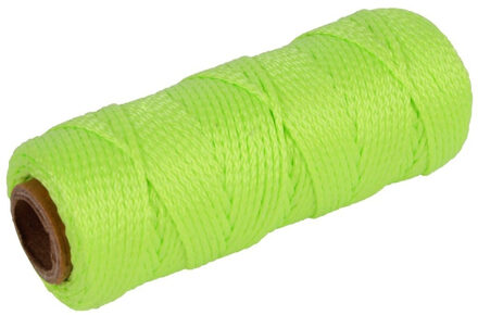 Talen Tools Touw uitzetdraad/uitzetkoord groen 1,5 mm x 50 meter - Touwen