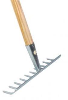 Talen Tools Tuinhark - 10 tanden - Verzinkt - 25 cm - Essenhouten steel - 160 cm