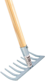 Talen Tools Tuinhark - mini - 75 cm - houten steel - hark