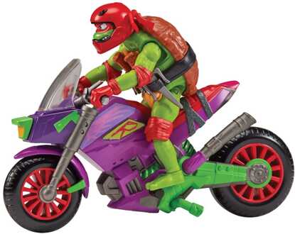 Tales of the Teenage Mutant Ninja Turtles Action Figure with Vehicle Raphael & Purple Dragon 12 cm