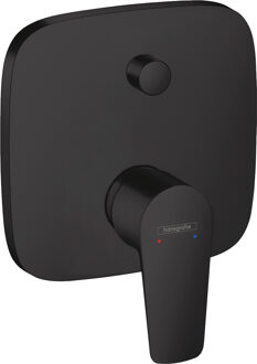 Talis E afbouwdeel v. inbouw badkraan met omstel m. zekerheidscombinatie mat zwart 71474670 zwart mat