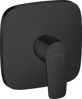 Talis E ééngreeps douchemengkraan afbouwdeel, mat zwart