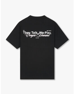 Talk & play t-shirt t-shirts crb20026003 Zwart - L