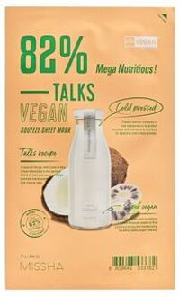 Talks Vegan Squeeze Sheet Mask - 7 Types Mega Nutritious
