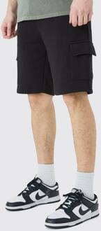 Tall Baggy Cargo Jersey Shorts, Black - XL
