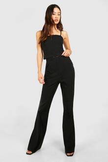 Tall Bengaline Stretch Fit And Flare Trouser, Black - 10