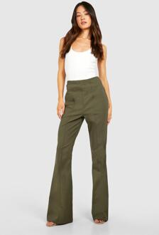 Tall Bengaline Stretch Fit And Flare Trouser, Khaki - 10
