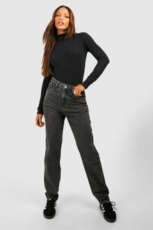 Tall Donkergrijze Slim Fit Jeans, Grey - 34