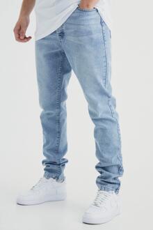 Tall Onbewerkte Slim Fit Jeans, Light Blue - 40