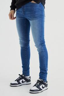 Tall Super Stretch Skinny Jeans, Mid Blue - 34