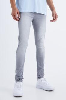 Tall Super Stretch Skinny Jeans, Mid Grey - 32