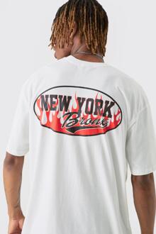 Tall Varsity Badge Graphic T-Shirt In White, White - S
