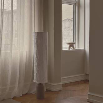 Talli vloerlamp, bruin, Tyvek/metaal, hoogte 113 cm lichtbruin, crème