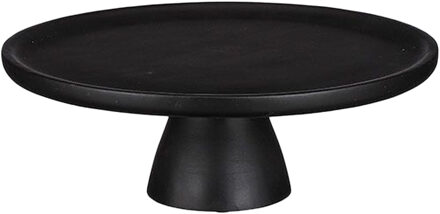 Tallo Taartplateau - mango hout - 10 x 30 cm - zwart