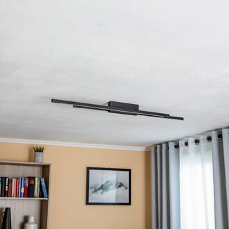 Talon LED plafondlamp 2-lamps zwart geanodiseerd mat zwart geanodiseerd