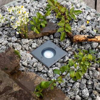 Talpa grondspot inbouwlamp zwenkbaar, hoekig antraciet