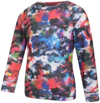 Talus Painted Effect Base Layer Set met lange mouwen voor kinderen/kids (Donkerrood)