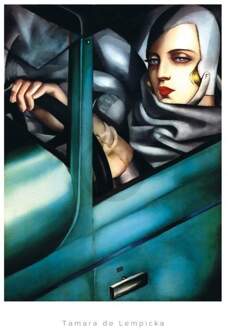 Tamara De Lempicka - Self Portrait Kunstdruk 50x70cm