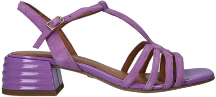 Tamaris Elegante paarse sandalette met trendy hak Tamaris , Purple , Dames - 40 Eu,39 Eu,41 Eu,37 Eu,42 Eu,36 Eu,38 EU