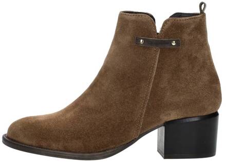 Tamaris Enkellaarsjes Hak Cognac - 36