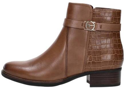Tamaris Enkellaarsjes Hak Cognac - 37