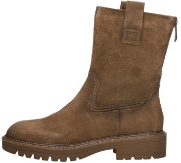 Tamaris Enkellaarsjes Plat Cognac - 38