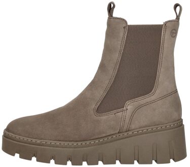 Tamaris Enkellaarsjes Plat Taupe - 41