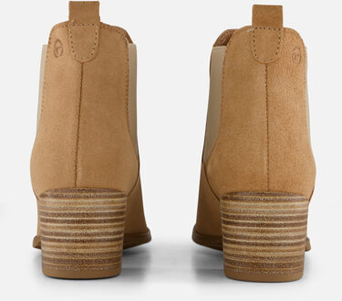 Tamaris Enkellaarsjes taupe Leer - 37,38,41