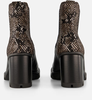 Tamaris Enkellaarsjes zwart Leer - 36,37,38,40,41