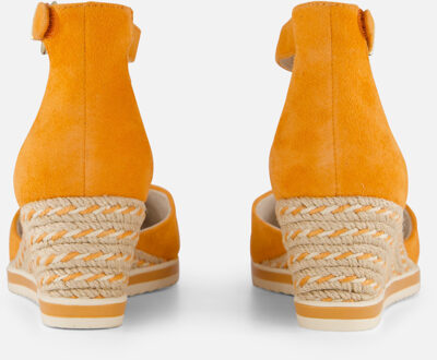 Tamaris Espadrilles oranje Leer - 36,37,38,39,40,41,42