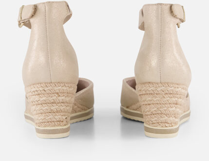Tamaris Espadrilles Sleehak goud Leer - 37,38,40,41,36,42