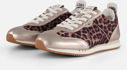 Tamaris Leopard Sneakers beige Textiel - 36,37,38,39,40