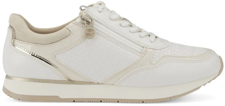 Tamaris Offwhite Comb Casual Gesloten Sportschoen Tamaris , White , Dames - 39 Eu,36 Eu,37 Eu,38 EU