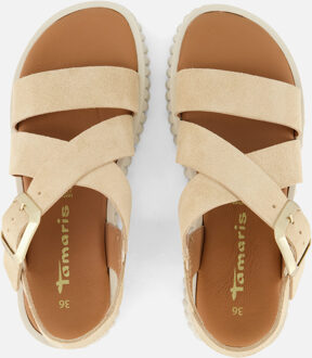Tamaris Sandalen beige Leer - 36,39,40,41