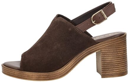 Tamaris Sandalen Hak Donkerbruin - 37